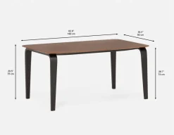 AFREEN mid century dining table 160 cm