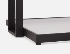 AGLAYA iron coffee table with tempered glass