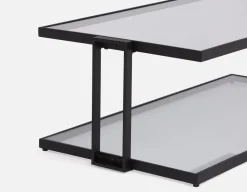 AGLAYA iron coffee table with tempered glass