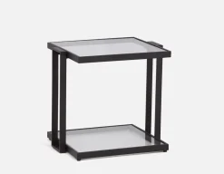 AGLAYA 3-Tier tempered Glass Shelves 132cm