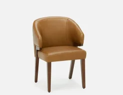 AKSEL leather dining chair