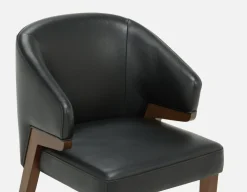 AKSEL leather dining chair