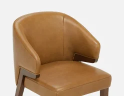 AKSEL leather dining chair