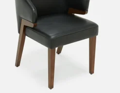 AKSEL leather dining chair