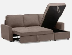 ALEX modern interchangeable sectional sofa-bed with storage