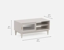 ALLESSIO modern contemporary coffee table with storage