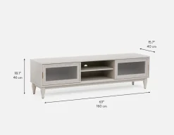 ALLESSIO modern contemporary media unit 160 cm