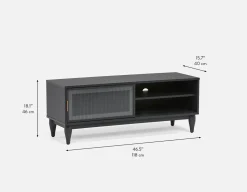ALLESSIO modern contemporary media unit 120 cm