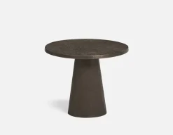 ALMATY set of 3 aluminum and iron nesting tables