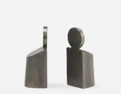 ALONE aluminum bookends 24 cm