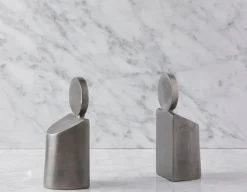 ALONE aluminum bookends 24 cm