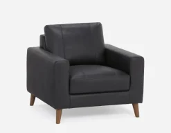 AMARI 100% leather classic club chair