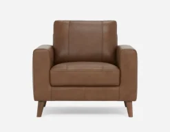 AMARI 100% leather classic club chair
