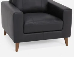 AMARI 100% leather classic club chair