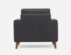 AMARI 100% leather classic club chair