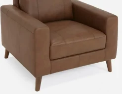 AMARI 100% leather classic club chair