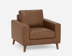 AMARI 100% leather classic club chair