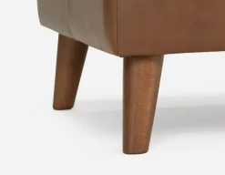 AMARI 100% leather classic ottoman