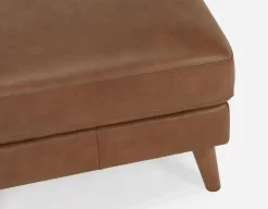 AMARI 100% leather classic ottoman