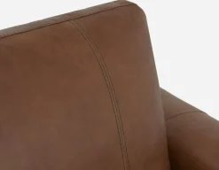 AMARI 100% leather classic 3-seater sofa