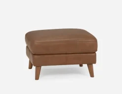 AMARI 100% leather classic 3-seater sofa