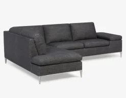 ANDREW left-facing sectional sofa in performance fabric