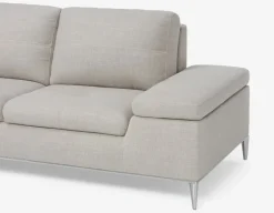 ANDREW left-facing sectional sofa in performance fabric