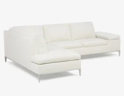 ANDREW left-facing sectional sofa in performance fabric