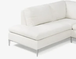 ANDREW left-facing sectional sofa in performance fabric