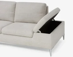 ANDREW left-facing sectional sofa in performance fabric
