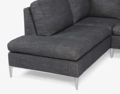ANDREW left-facing sectional sofa in performance fabric