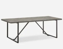 ARDA faux conrete top 220 cm dining table
