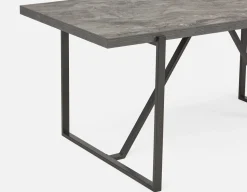 ARDA faux conrete top 220 cm dining table