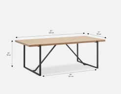 ARDA large dining table 220 cm