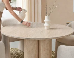 ARVARA modern scandinavian round dining table 135 cm
