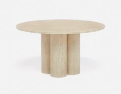 ARVARA modern scandinavian round dining table 135 cm