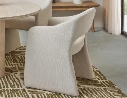 AZROU modern minimalist dining armchair