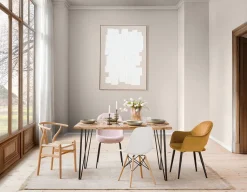 BAILEY contemporary velvet dining armchair