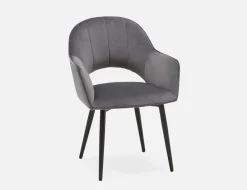 BAILEY contemporary velvet dining armchair