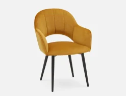 BAILEY contemporary velvet dining armchair