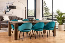 BAILEY contemporary velvet dining armchair
