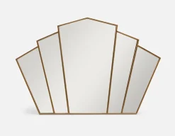 BANNON rattan framed mirror 104 cm