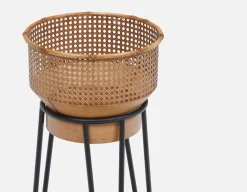 BANVILLE metal planter with stand 33 cm