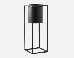 BANVILLE metal planter with stand 33 cm