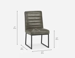 BARI synthetic leather dining chair