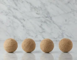 BASILE set of 4 decorative balls 10 cm