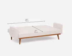 BEATRIX tufted sofa-bed