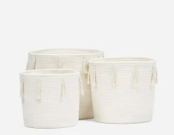 BEHALTER set of 3 baskets