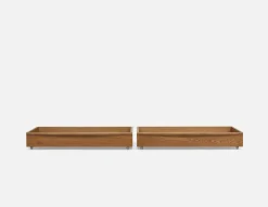 BENA bed storage drawer set of 2 with casters