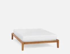 BENA mid-century modern double size bed frame